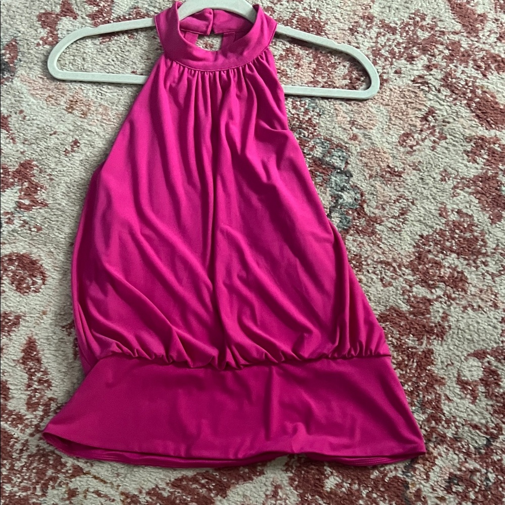 Express Pink Halter Tank Top